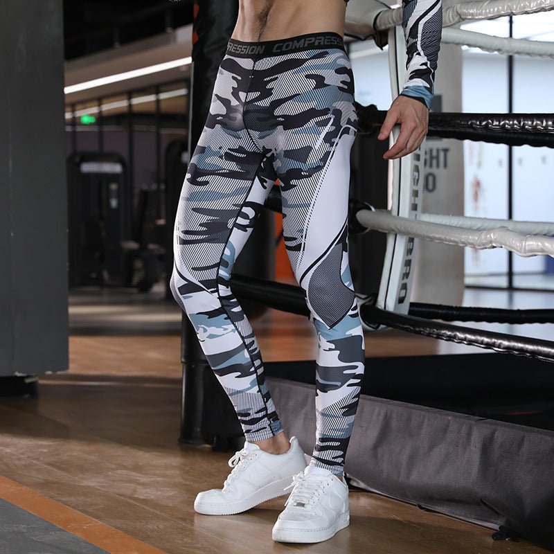 Improved product title: High - Performance Men's Running Compression Leggings for Training and Running - Allen - Fitness