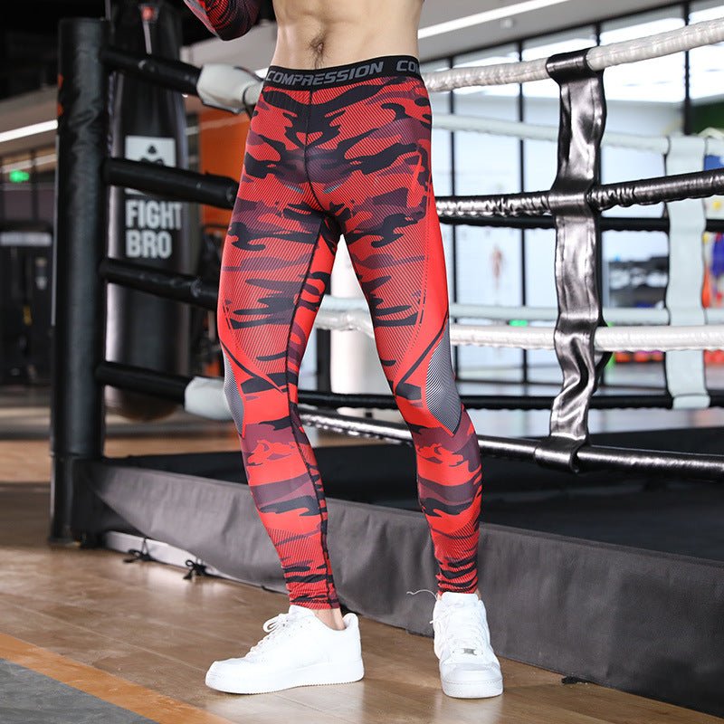 Improved product title: High - Performance Men's Running Compression Leggings for Training and Running - Allen - Fitness