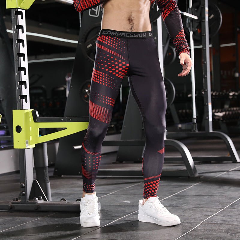 Improved product title: High - Performance Men's Running Compression Leggings for Training and Running - Allen - Fitness