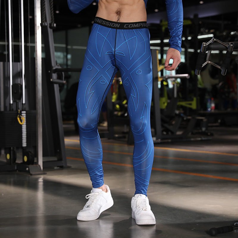 Improved product title: High - Performance Men's Running Compression Leggings for Training and Running - Allen - Fitness