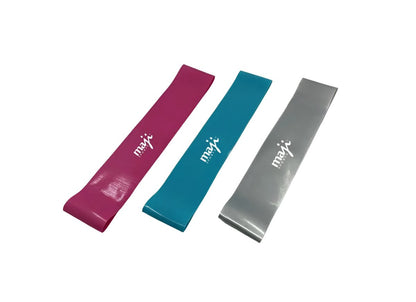 Loop Resistance Bands Set of 3 - Strengthen & Tone Legs, Hips, Glutes - Ideal for Pilates, Yoga & Gym Exercise