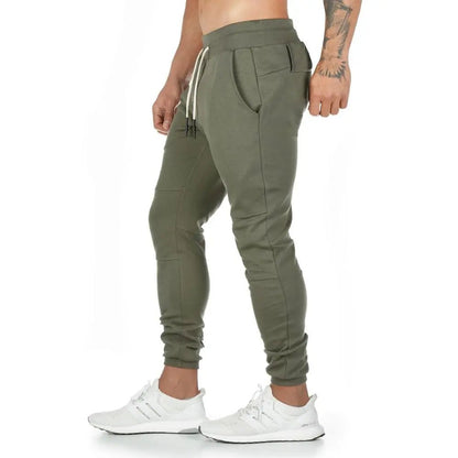 plus size Jogger Pants Workout Gym sweat trouser Side Zipper Pockets Slim Fit Bottoms trousers for men - Allen-Fitness