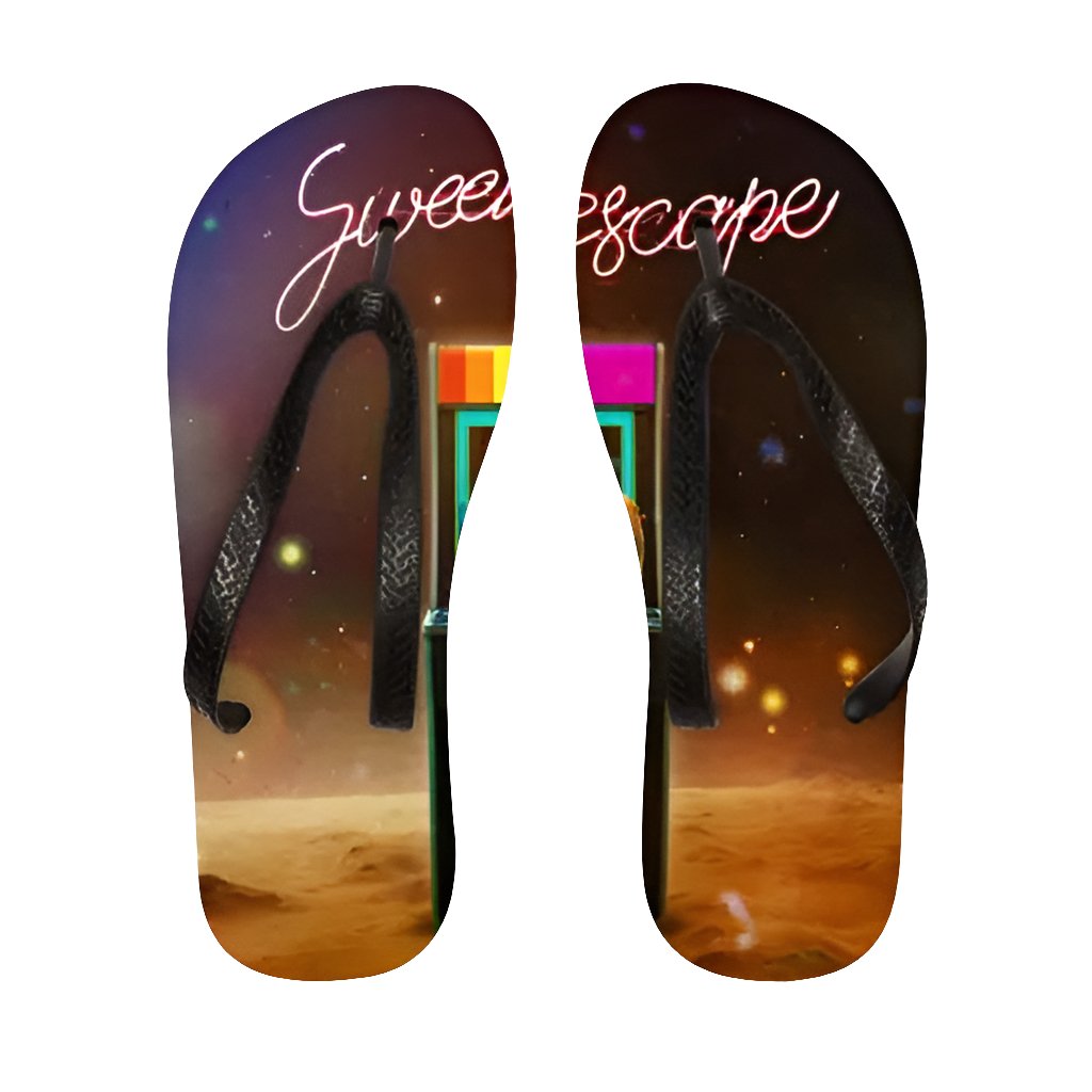 Pool Flip Flops with Custom Print - Lightweight & Durable - Allen - Fitness