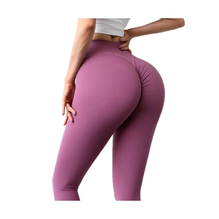 Scrunch Butt Lift Workout Leggings High Quality Naked - Feel Tummy Control Yoga Pant Female High Waist Gym V shape Leggings - Allen - Fitness