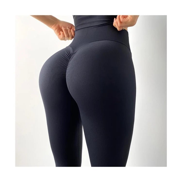 Scrunch Butt Lift Workout Leggings High Quality Naked - Feel Tummy Control Yoga Pant Female High Waist Gym V shape Leggings - Allen - Fitness