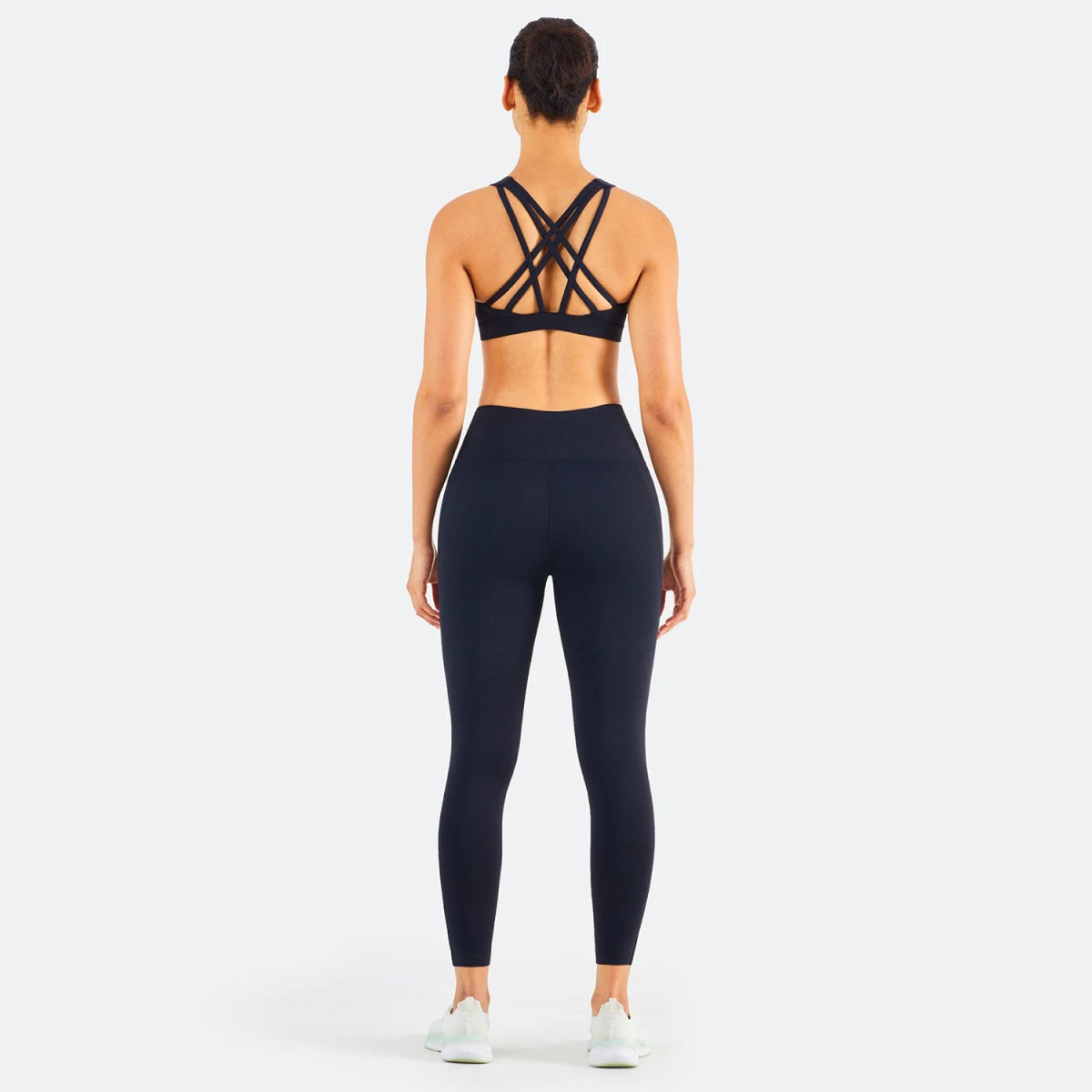 Women Yoga Set: High Waist Gym Bra & Sport Pants Set, MOQ: 1 Set, Fabric Options: Nylon/Spandex Blends | WX1433 - CK1427 - Allen - Fitness