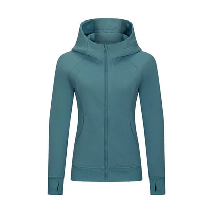 Xsunwing Custom Logo Fitness Coat Sports Wear outwear women Running jackets With thick full zip up face hoodie sweater WDQ028 - Allen - Fitness