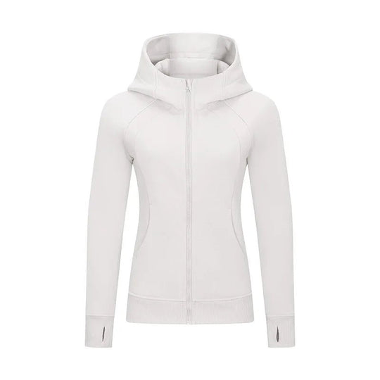 Xsunwing Custom Logo Fitness Coat Sports Wear outwear women Running jackets With thick full zip up face hoodie sweater WDQ028 - Allen - Fitness